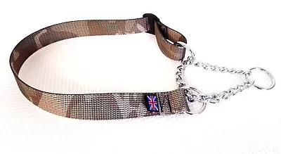 Camo Half Check/choke Training Dog Collar Large Adjustment Fits 14 -22 ~>> • £4.89